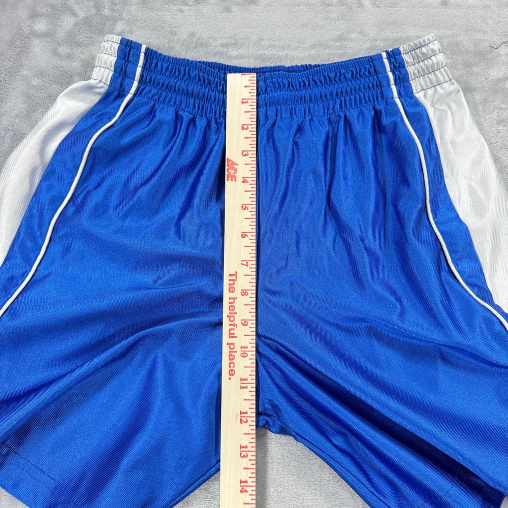 VTG TEAMWORK Athletic Apparel Basketball Dazzle Shorts Mens 28-30 Blue White USA - Picture 5 of 9